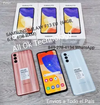 Samsung galaxy f13 eu 64gb 6.6  pulg 4 gb ram nuevos desbloqueado