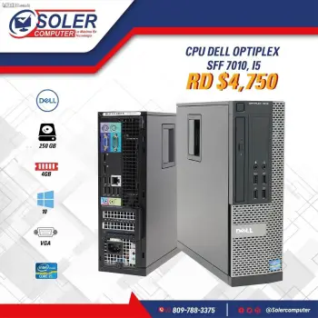 Especial de computadora cpu dell optiplex 7010 procesador intel core i