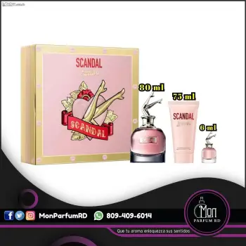 Perfume scandal by jean paul gaultier. estuche 3 piezas