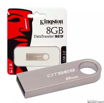 Memoria usb de 8gb kingston metalica