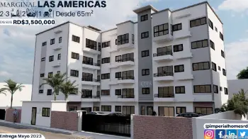 Apartamento en sector sde - autopista las americas 2 habitaciones 1 pa