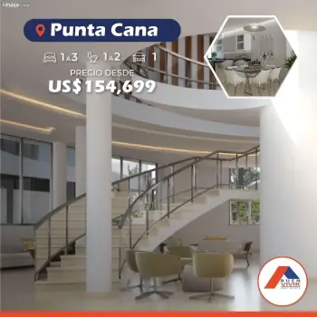 Apartamento en sector punta cana - punta cana 1 habitaciones 1 parqueo