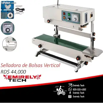 Selladora de banda vertical selladora de fundas y bolsas ver