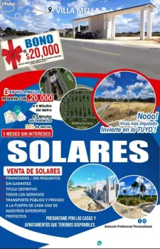 Venta de solares en santo domingo norte villa mella