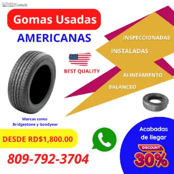 Se venden gomas usadas americanas recien importadas