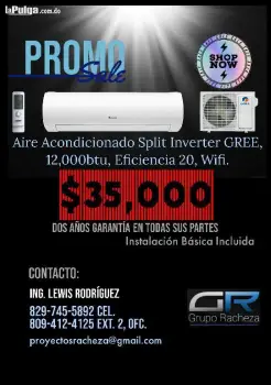 Super oferta aires acondicionados split inverter gree 12000btu seer20