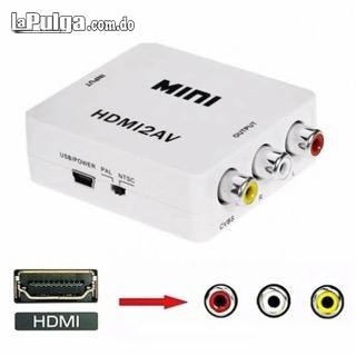 Adaptador convertidor hdmi a rca av audio video conversor tv hdtv2av