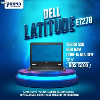 Laptop dell latitude e7270 intel core i5 6th gen. 8gb ram  256 gb ssd