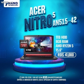 Acer nitro 5 n515-42 amd rizen 1tb  8gb 15.6” 4gb dedicada