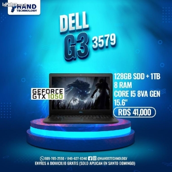 Dell g3 3579 intel core i5 8va gen. 128ssd 1tb hdd 15.6” grado b