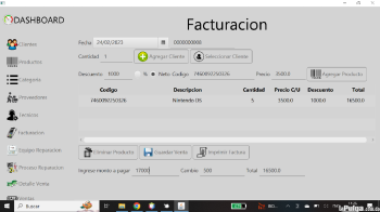 Sistema punto de venta y reparacion