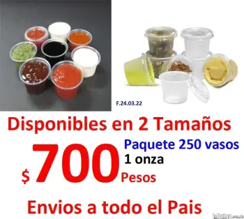 Envases para negocios salsas comida plasticos desechables de 1 onza