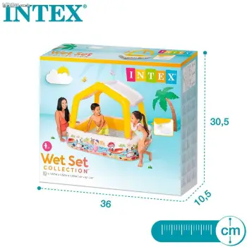 Piscina inflable con parasol marca intex