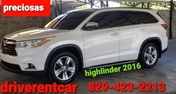 En alquiler toyota highlander 2016  drive rent a car santiago rep. dom