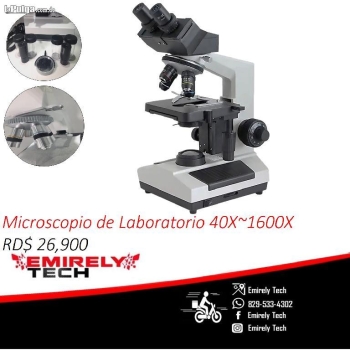 Microscopio biologico profesional para laboratorio 40x1600x