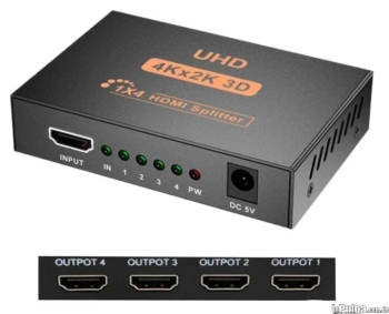 Adaptador splitter 1x4 hdmi