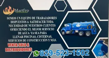 Venta de agua a distribuidores