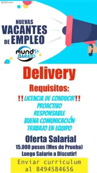 Se solicita delivery santo domingo oeste