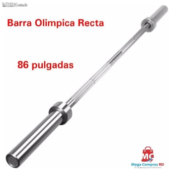 Barra olimpica recta de 86 pulgadas