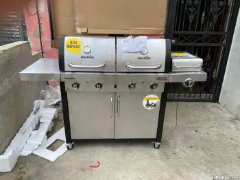 Bbq comercial inoxidable / negro 4 quemadores parrilla de gas