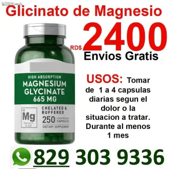 Glycinato glicinato glicinate de magnesio en santo domingo magnecio