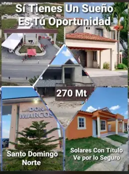 Vendo solares con titulo en residencial don marcos