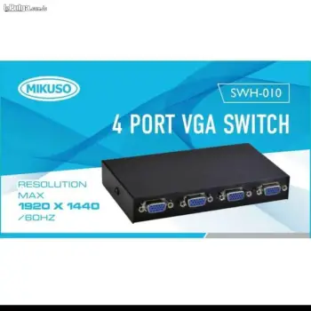 Interruptor vga de 4 puertos - switch vga