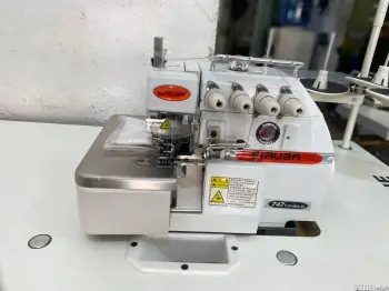 Maquina de coser mero alta velocidad overlock marca siruba 4 hilos