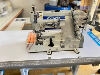 Máquina de coser industrial full cover worlden modelo wd-500-02bb