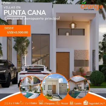 Villas en venta en punta cana 2 habitaciones 2 parqueos