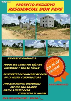 Oportunidad en solares en villa mella