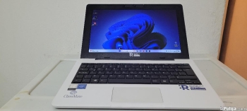 Laptop blanca 12 pulg intel ram 4gb disco 128gb ssd solido