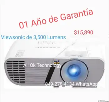 Proyectores con 01 año garantía marca viewsonic de 3500 lumens hdmi