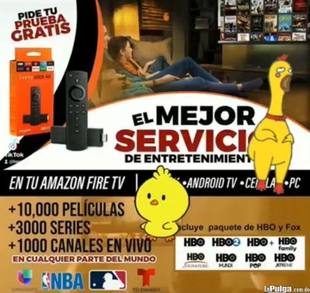 Amazon fire tv 10 mil película 8 mil canales en vivo 3 mils series