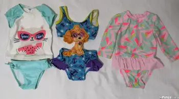 3 trajes de baño niña 12-24 meses. poco uso!