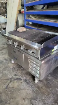 Parrilla asber industrial de 48 pulgadas