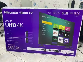 Smart tv hisense de 50 pulgadas con sistema roku