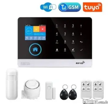 Kit basico de alarma de seguridad inalambrica wifi gsm alertas remotas