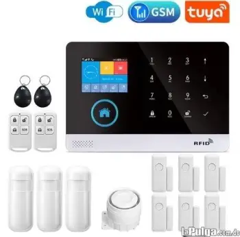 Kit alarma de seguridad inalambrica wifi gsm alertas remotas llamadas