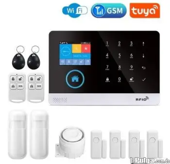 Kit alarma de seguridad inalambrica wifi gsm alertas remotas