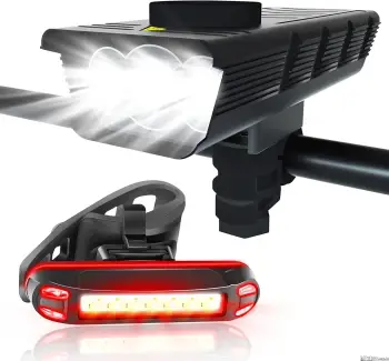 Luz delantera y trasera para bicicletas 3000 lumenes