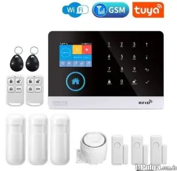 Kit alarma de seguridad inalambrica wifi gsm alertas remotas llamadas
