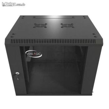 Gabinete 9u de pared venlogic qa6609 - 600 x 600 mm  cerrado