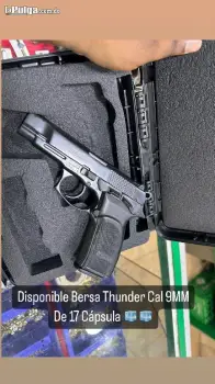 Pistola bersa thunder 9mm de 17 cápsulas