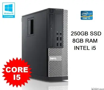 Cpu hp o dell i5 2.7/3.4ghz x 4 8gb 240gb ssd dvd 8500