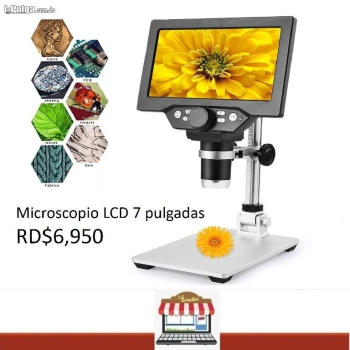 Microscopio usb digital con pantalla 7 pulgadas 1200x hd soporte ajust