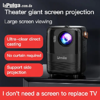 Mini proyector android 10 ful hd 1080p 4k bluetooth wi-fi.