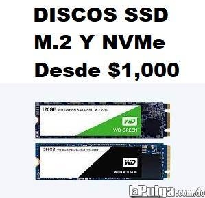 Disco solido ssd m.2 o nvme 120gb 240 desde 1000 instalacion gratis