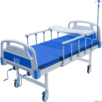Cama hospitalaria manual porta suero y bandeja colchon cama de hospita