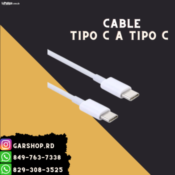 Cable tipo c a tipo c